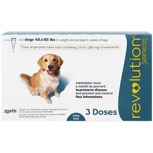REVOLUTION® For Dogs, 40.1-85 lbs (Teal box, Box, 3's)
