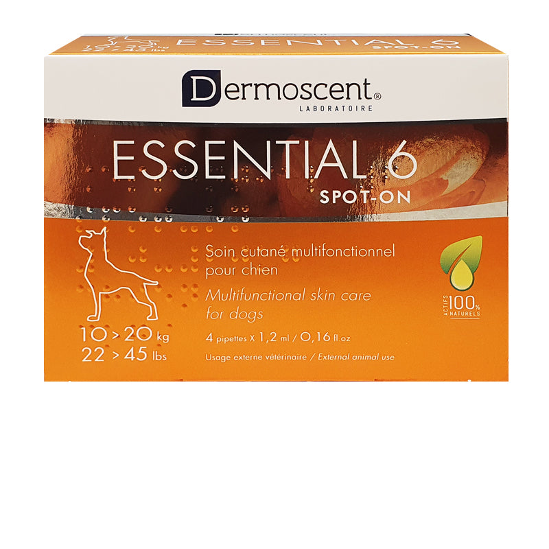 Dermoscent Essential 6® Spot-On Skin Supplement for Dogs 10-20kg