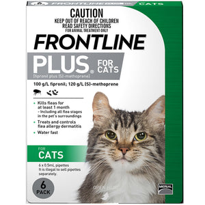Frontline® Plus Spot-On For Cats (6's)