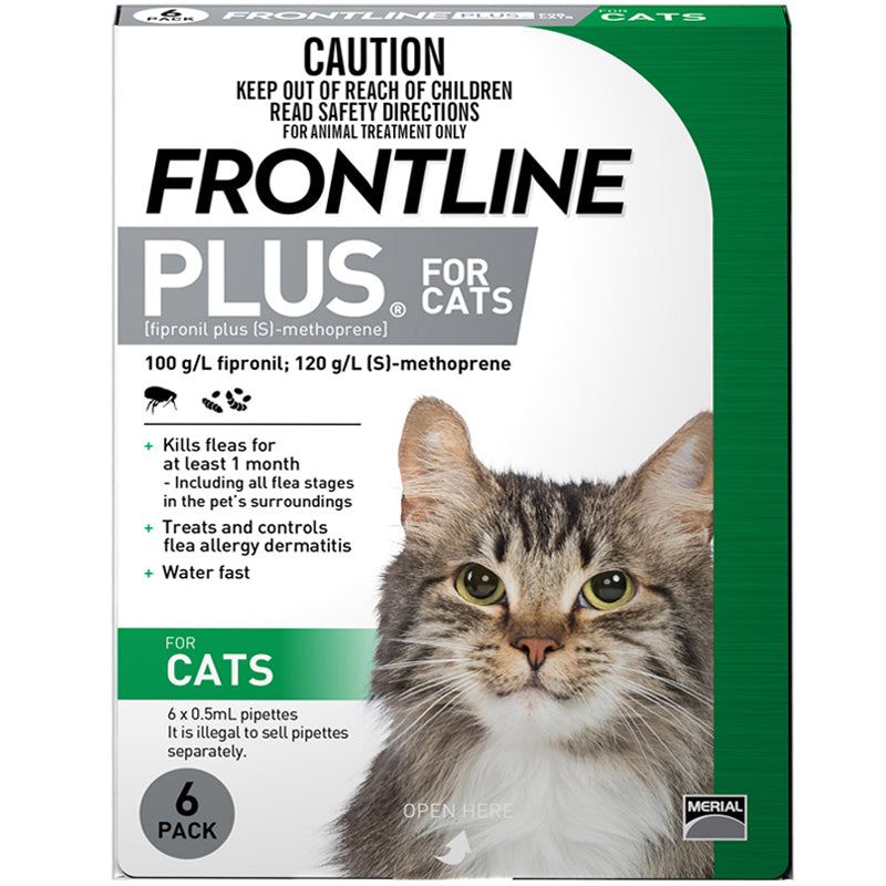 Frontline® Plus Spot-On For Cats (6's) - Main Image