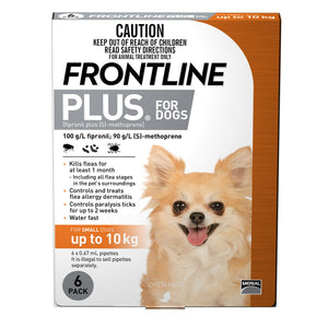 Frontline® Plus Spot-On For Small Dogs 6's